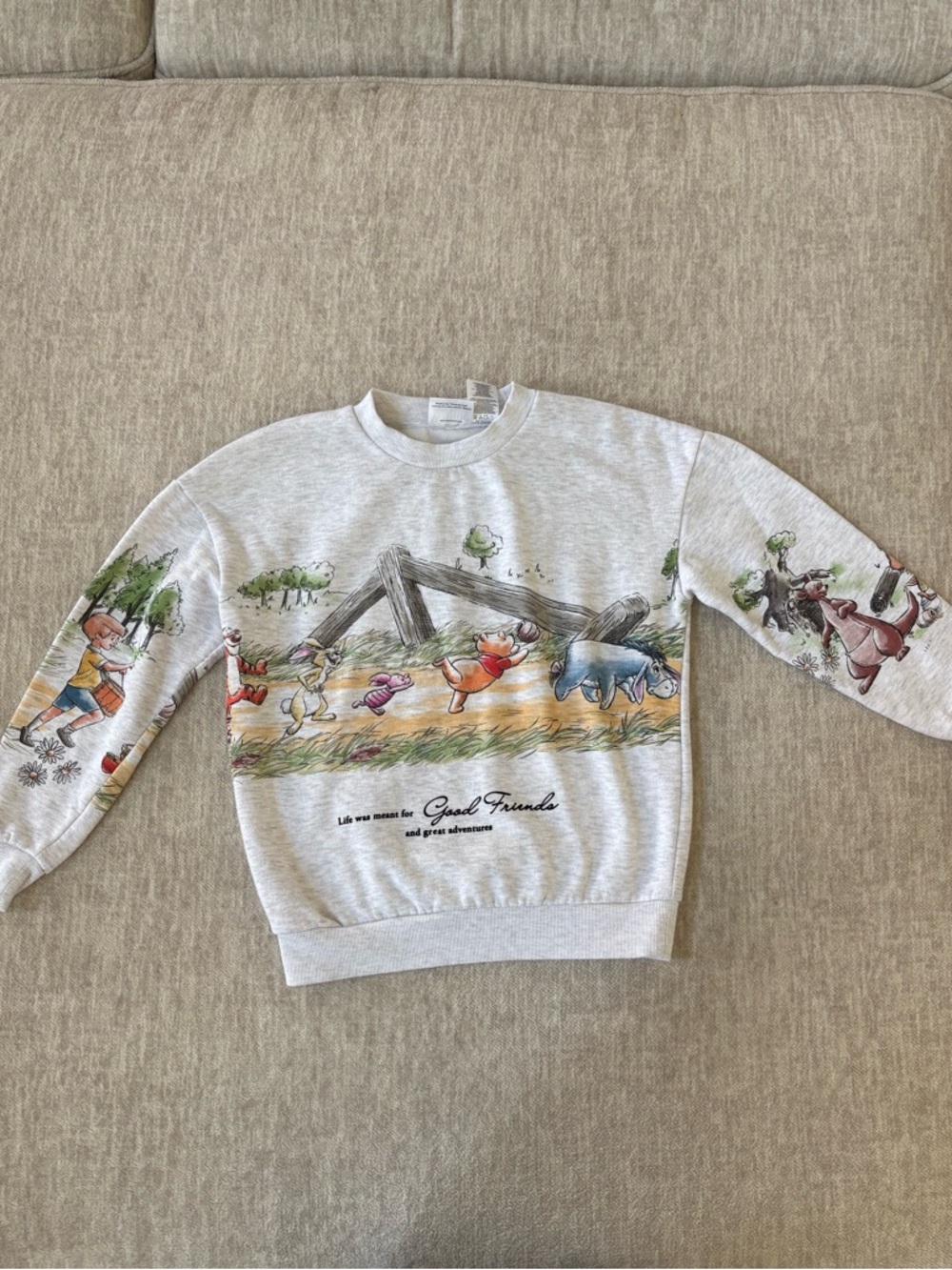 Vintage Style Winnie the Pooh Crewneck Sweatshirt